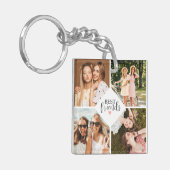 Moderne Chique Beste Vriend BFF Foto Sleutelhanger (Voorkant Links)