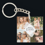 Moderne Chique Beste Vriend BFF Foto Sleutelhanger<br><div class="desc">Een beste vrienden foto sleutelhanger met ruimte voor 8 foto's. Personaliseer het met foto's van uw leuke tijden samen. Ontworpen voor u door Blackberry Boulevard.</div>