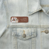 Moderne chique Boheemse Waterverf Florals Foto Boo Naamplaatje (In situ)