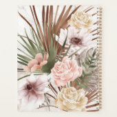 Moderne chique Boheemse Waterverf Florals Foto Boo Planner (Achterkant)