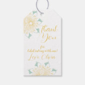 Moderne chique Boho bloemig zoet 16 verjaardagsfee Cadeaulabel (Voorkant)