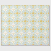 Moderne chique Boho bloemig zoet 16 verjaardagsfee Cadeaupapier (Vlak)