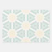 Moderne chique Boho bloemig zoet 16 verjaardagsfee Inpakpapier Vel (Voorkant 2)