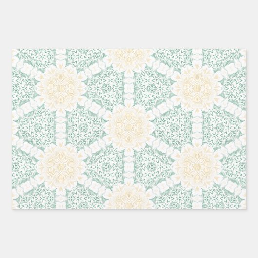 Moderne chique Boho bloemig zoet 16 verjaardagsfee Inpakpapier Vel (Voorkant 2)