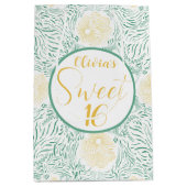 Moderne chique Boho bloemig zoet 16 verjaardagsfee Medium Cadeauzakje (Voorkant)