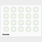 Moderne chique Boho bloemig zoet 16 verjaardagsfee Ronde Sticker (Vel)