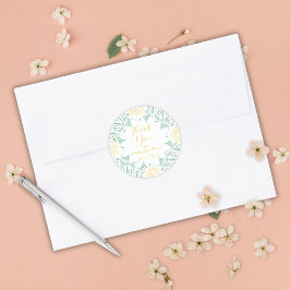 Moderne chique Boho bloemig zoet 16 verjaardagsfee Ronde Sticker