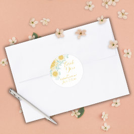 Moderne chique Boho bloemig zoet 16 verjaardagsfee Ronde Sticker