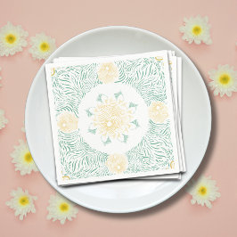 Moderne chique Boho bloemig zoet 16 verjaardagsfee Servet