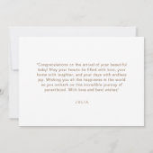 Moderne chique Boho esthetische regenboog welkom B Kaart (Achterkant)