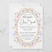 Moderne chique boho heldere wilde bloemen kaart (Voorkant)