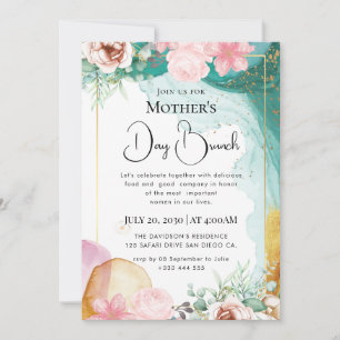 Moderne chique boho heldere wilde bloemen kaart