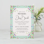 Moderne chique boho heldere wilde bloemen kaart (Staand voorkant)