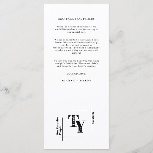 Moderne chique Bourgondië minimalistische bruiloft Menu (Achterkant)