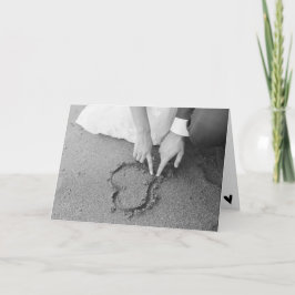 Moderne chique BW Lifestyle Bruiloft Douche Gift K Kaart