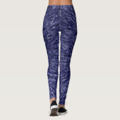 Moderne, chique design in donkerblauw, glitereffec leggings (Achterkant)