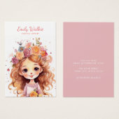 Moderne chique eenvoudige sieraden oorbel display  visitekaartje (Voorkant /achterkant)