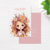 Moderne chique eenvoudige sieraden oorbel display  visitekaartje (Bureau)