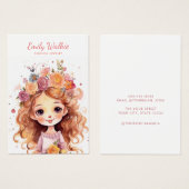 Moderne chique eenvoudige sieraden oorbel display  visitekaartje (Voorkant /achterkant)