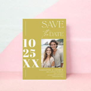 Moderne chique eenvoudige vetgedrukte script als g save the date