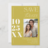 Moderne chique eenvoudige vetgedrukte script als g save the date (Voorkant)