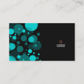 Moderne chique elegante cirkel visitekaartje (Achterkant)