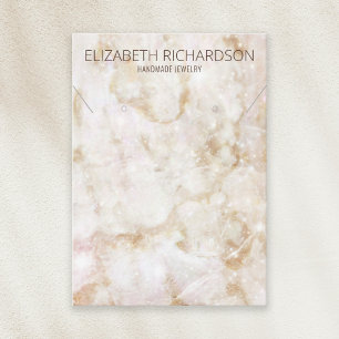 Moderne chique elegante luxe glam sieraden display visitekaartje