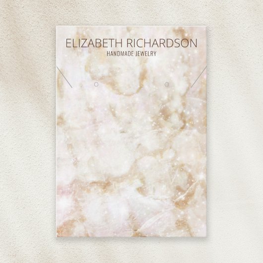 Moderne chique elegante luxe glam sieraden display visitekaartje