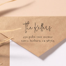 Moderne chique familienaam & thuisadres