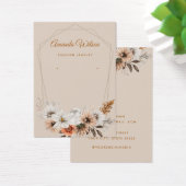 Moderne chique Floral sieraden oorbel display kaar Visitekaartje (Bureau)