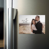 Moderne chique foto Bewaar de datum Magnetische Uitnodiging