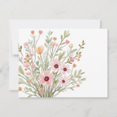 Moderne chique foto uitnodiging voor verjaardag (Achterkant)