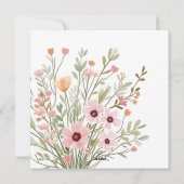 Moderne chique foto uitnodiging voor verjaardag (Achterkant)