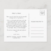 Moderne chique fotocollage Kerstmis nieuwsbrief Feestdagenkaart (Achterkant)