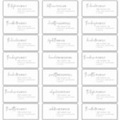 Moderne chique geadresseerde gast Adresetiketten Sticker (Voorkant)