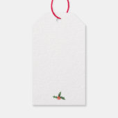 Moderne chique gepersonaliseerde kerstcadeau tags cadeaulabel (Achterkant)