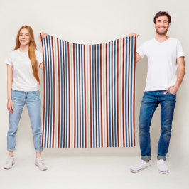 Moderne chique gestreepte fleece deken