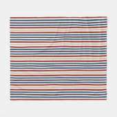 Moderne chique gestreepte fleece deken (Voorkant (Horizontaal))