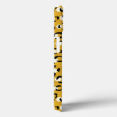 Moderne chique goud luipaardprint patroon monogram Case-Mate iPhone case (Achterkant / Rechts)
