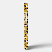 Moderne chique goud luipaardprint patroon monogram Case-Mate iPhone case (Achterkant / Links)