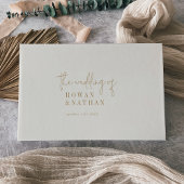 Moderne chique  gouden bruiloft gastenboek