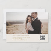 Moderne chique  gouden fotocollage save the date (Achterkant)