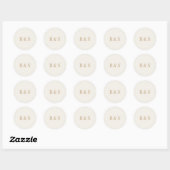 Moderne chique  gouden monogram Stickers (Vel)