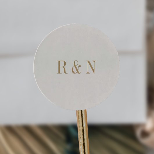 Moderne chique  gouden monogram Stickers