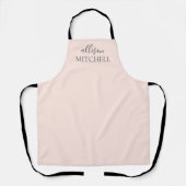 Moderne chique handschrift naam schort (Voorkant)