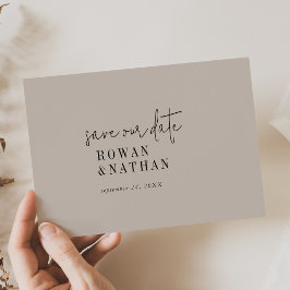 Moderne Chique KLEUR BEWERKBARE bruiloft Save The Date