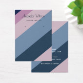 Moderne chique kleur Stripe Oorbellen Display Kaar Visitekaartje (Bureau)