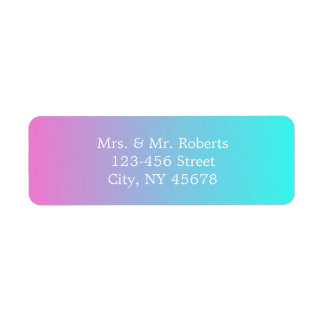 Moderne chique lente roze turquoise ombre bruiloft etiket