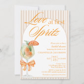 Moderne chique liefde bij eerste Spritz Vrijgezell Kaart (Voorkant)