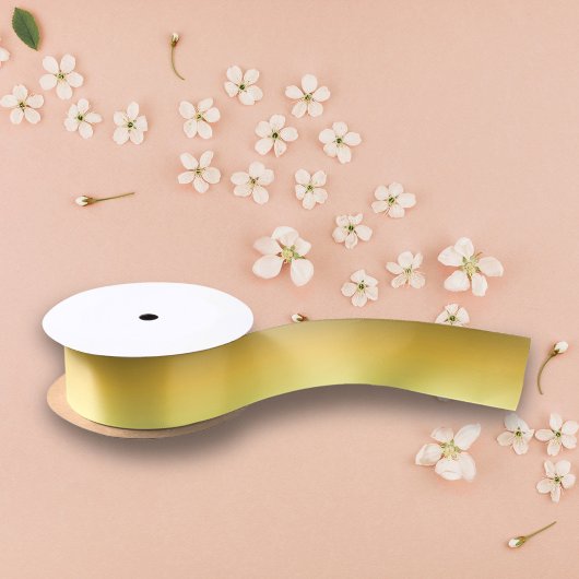 Moderne Chique Metallic Geel/Goud Satijnen Lint